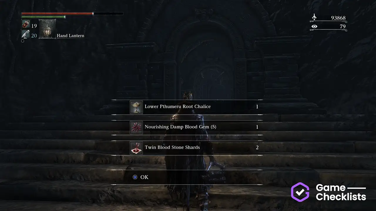 Lower Pthumeru Root Chalice location