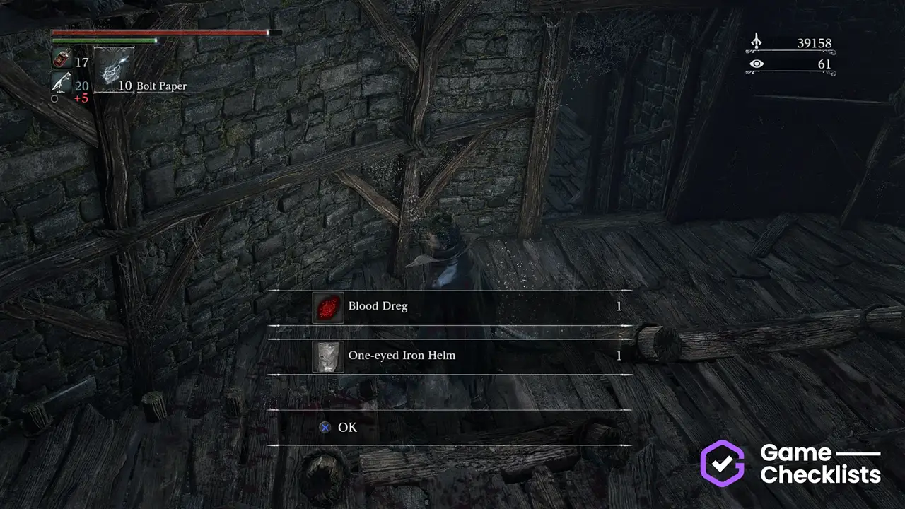 One-Eyed Iron Helm location