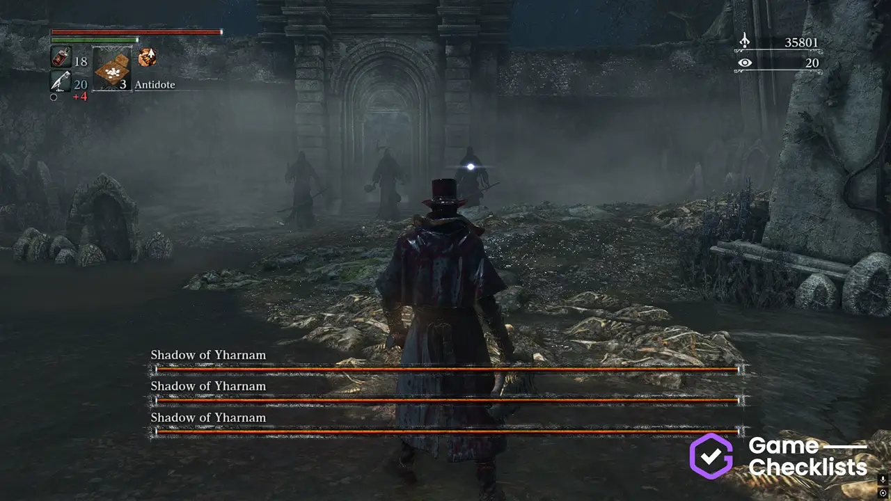 Shadows of Yharnam boss fight