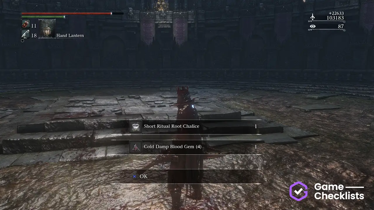 Short Ritual Root Chalice location
