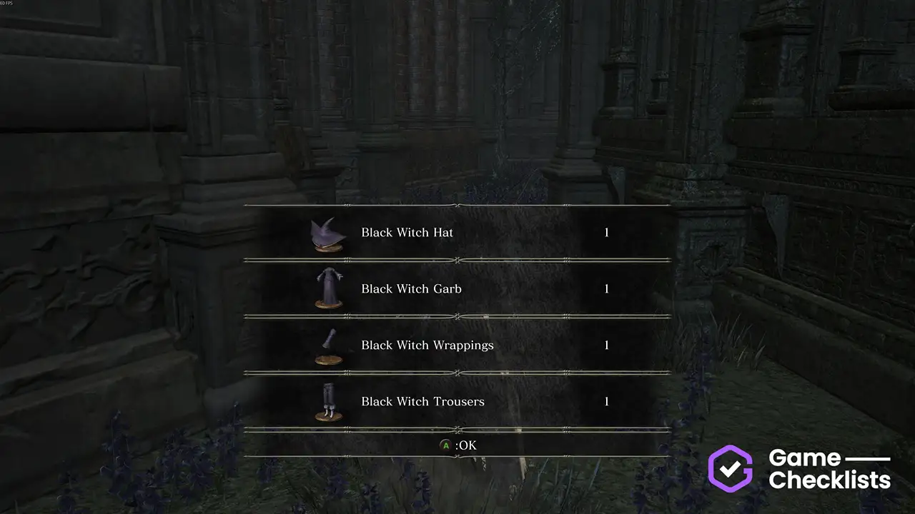 Black Witch Hat location