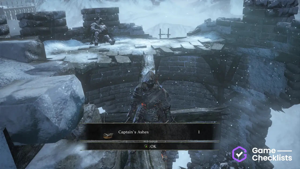 Captain's Ashes location