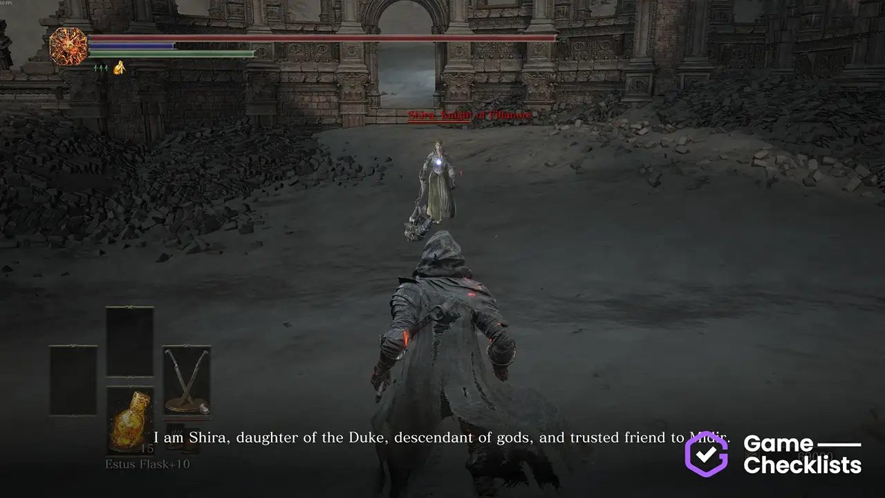 Crucifix of the Mad King location