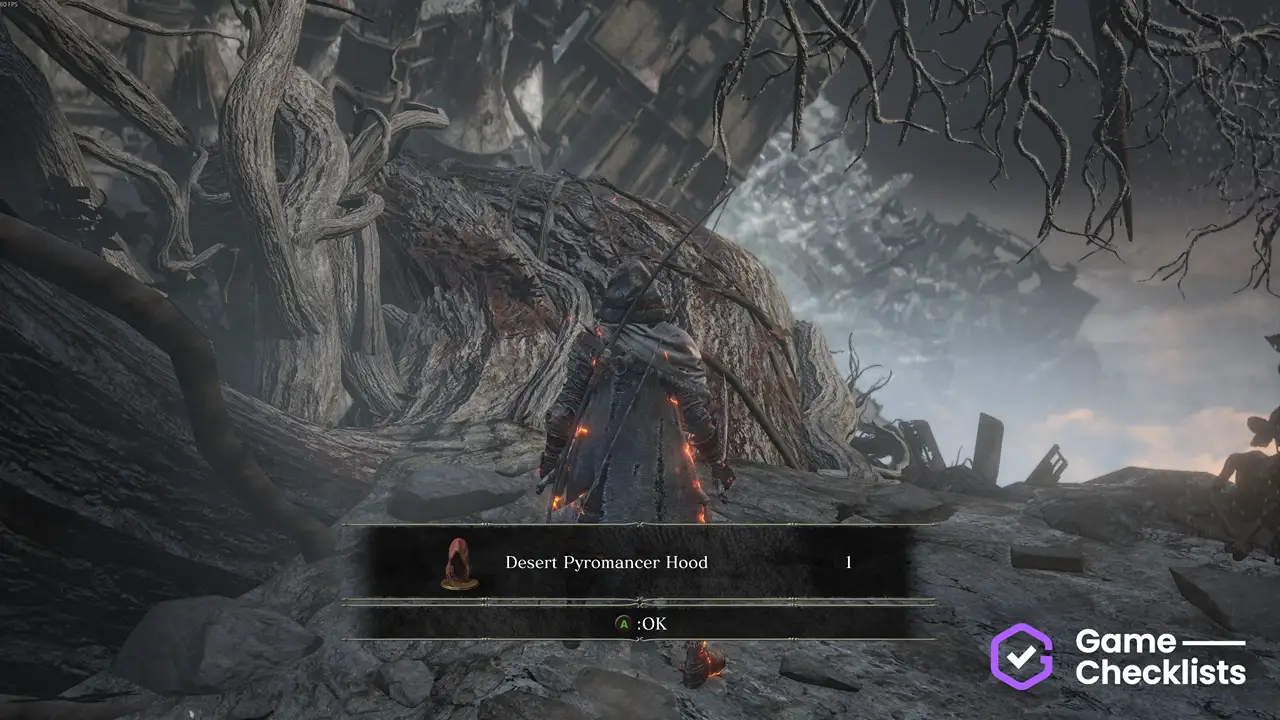 Desert Pyromancer Hood location
