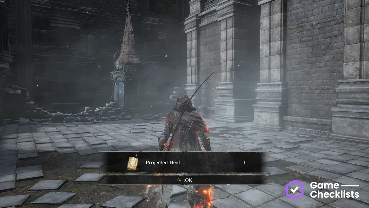 Projected Heal location