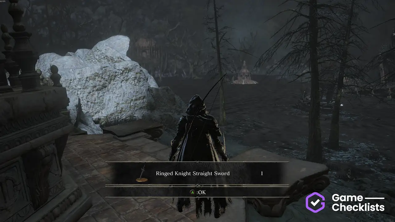 Ringed Knight Straight Sword location