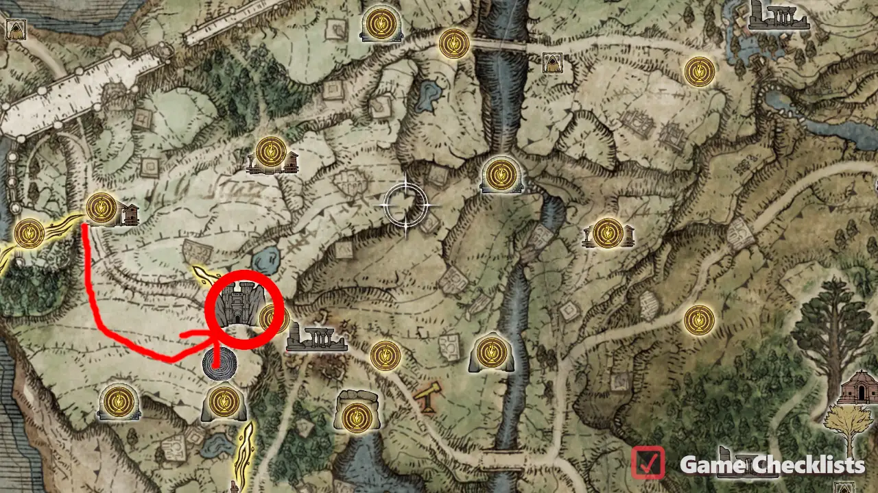 Arrow's Reach Talisman location