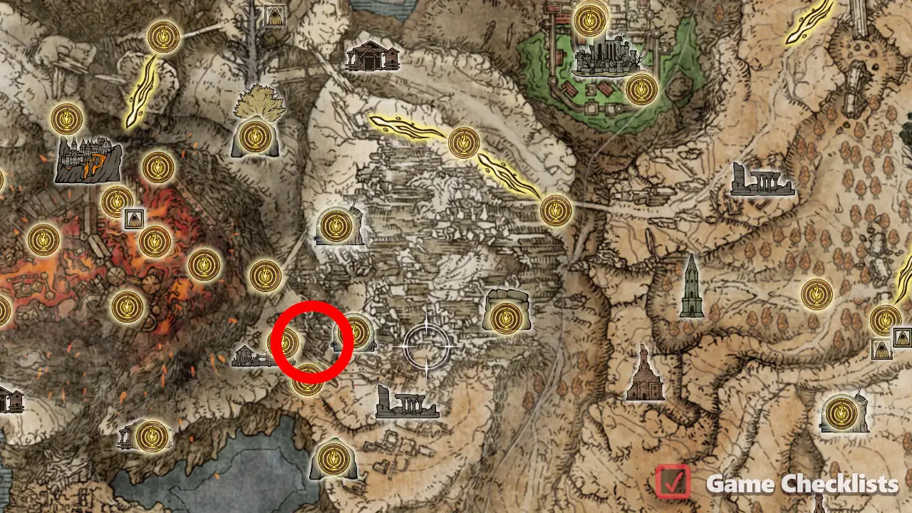 Ash of War: Barrage location