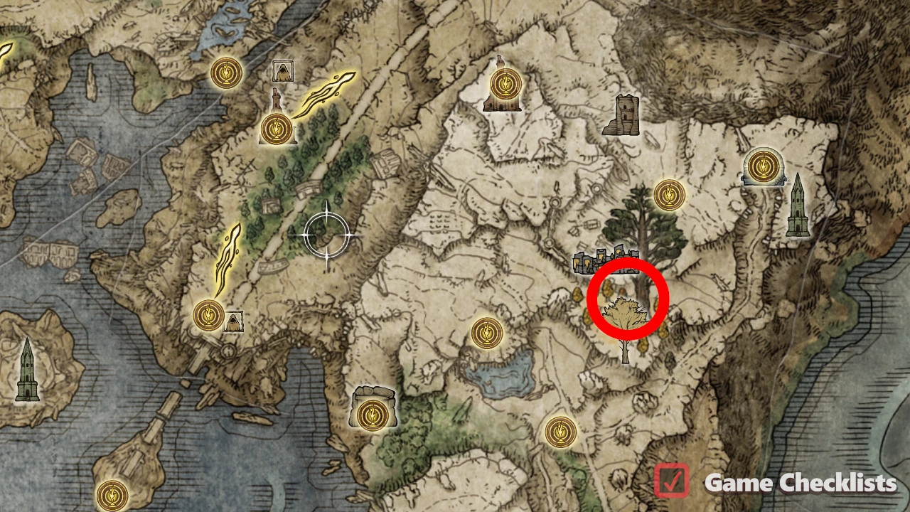 Erdtree Avatar (East Liurnia) location