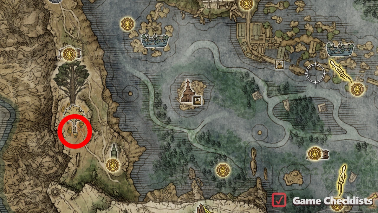 Erdtree Avatar (West Liurnia) location