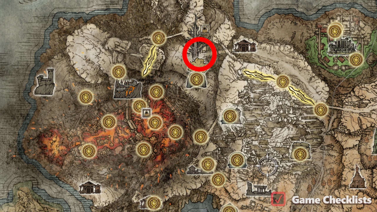 Ulcerated Tree Spirit (Volcano Manor) location