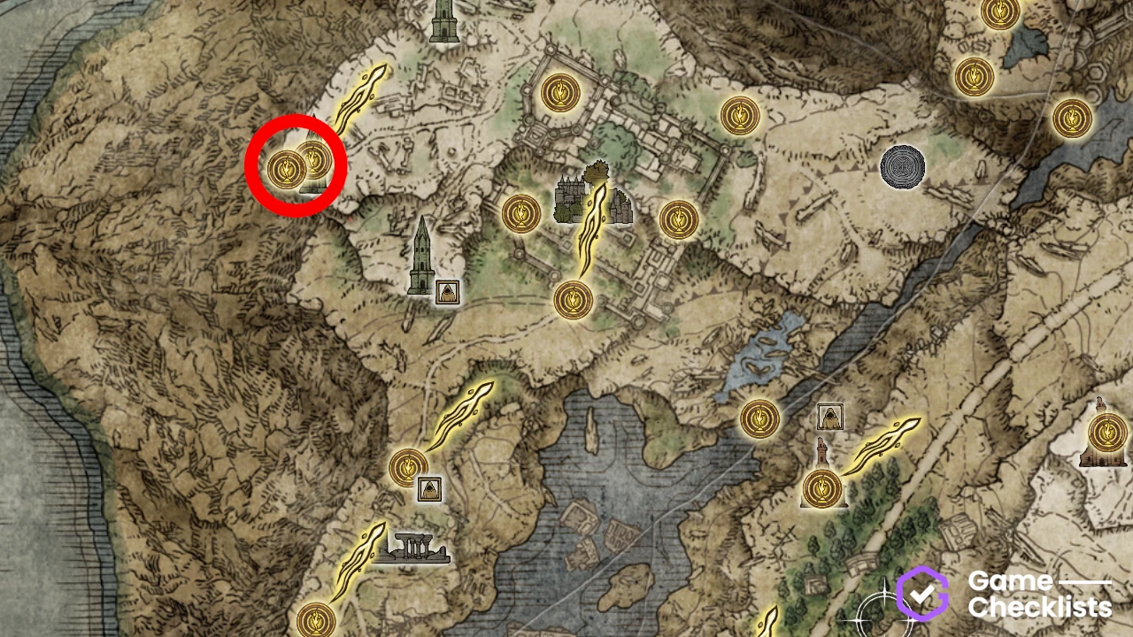 Carian Silver regalia map location