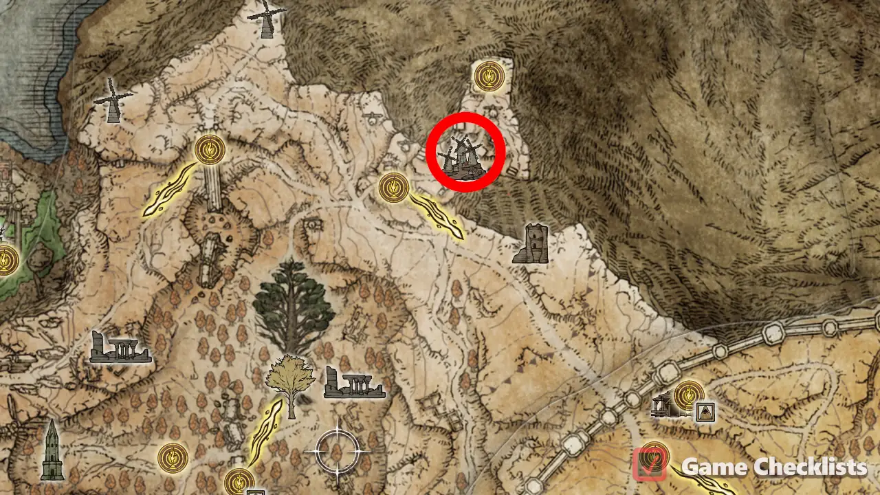 Celebrant's Sickle location