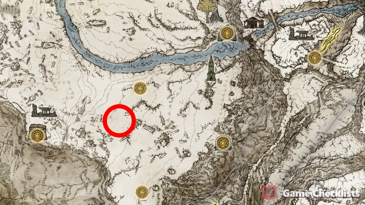 Flowing Curved Sword location