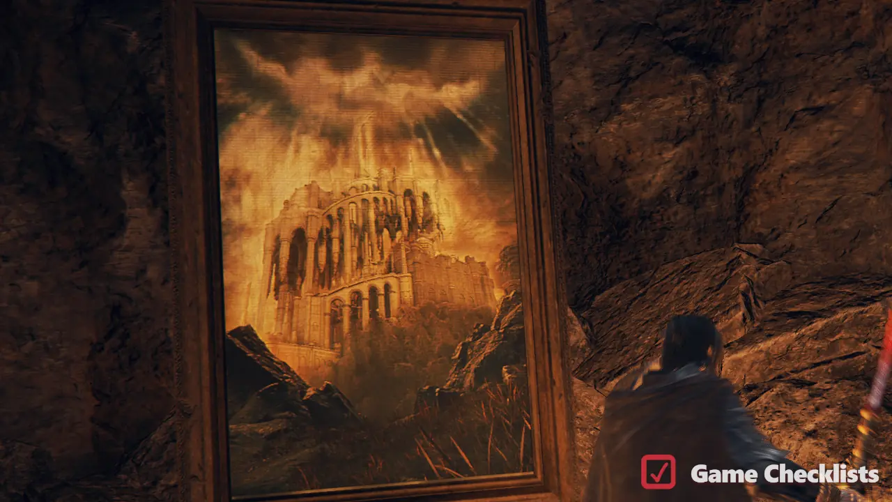 Painting - Sacred Tower location