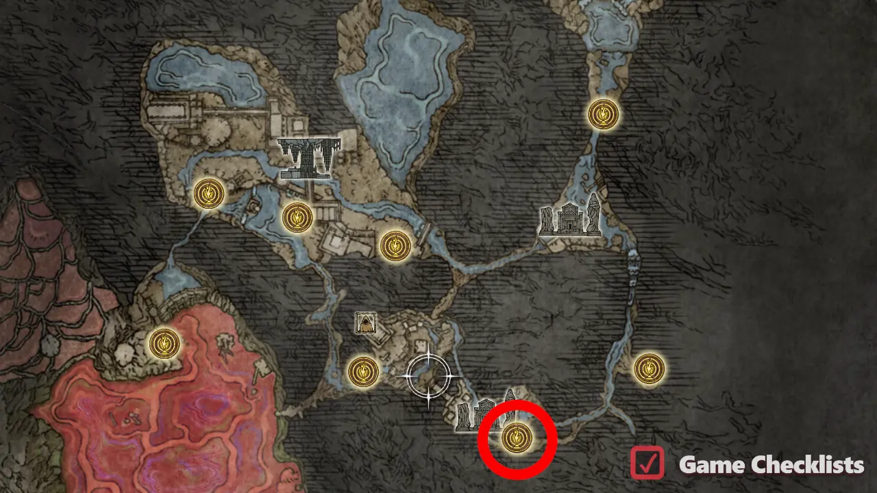 Ainsel River Sluice Gate location