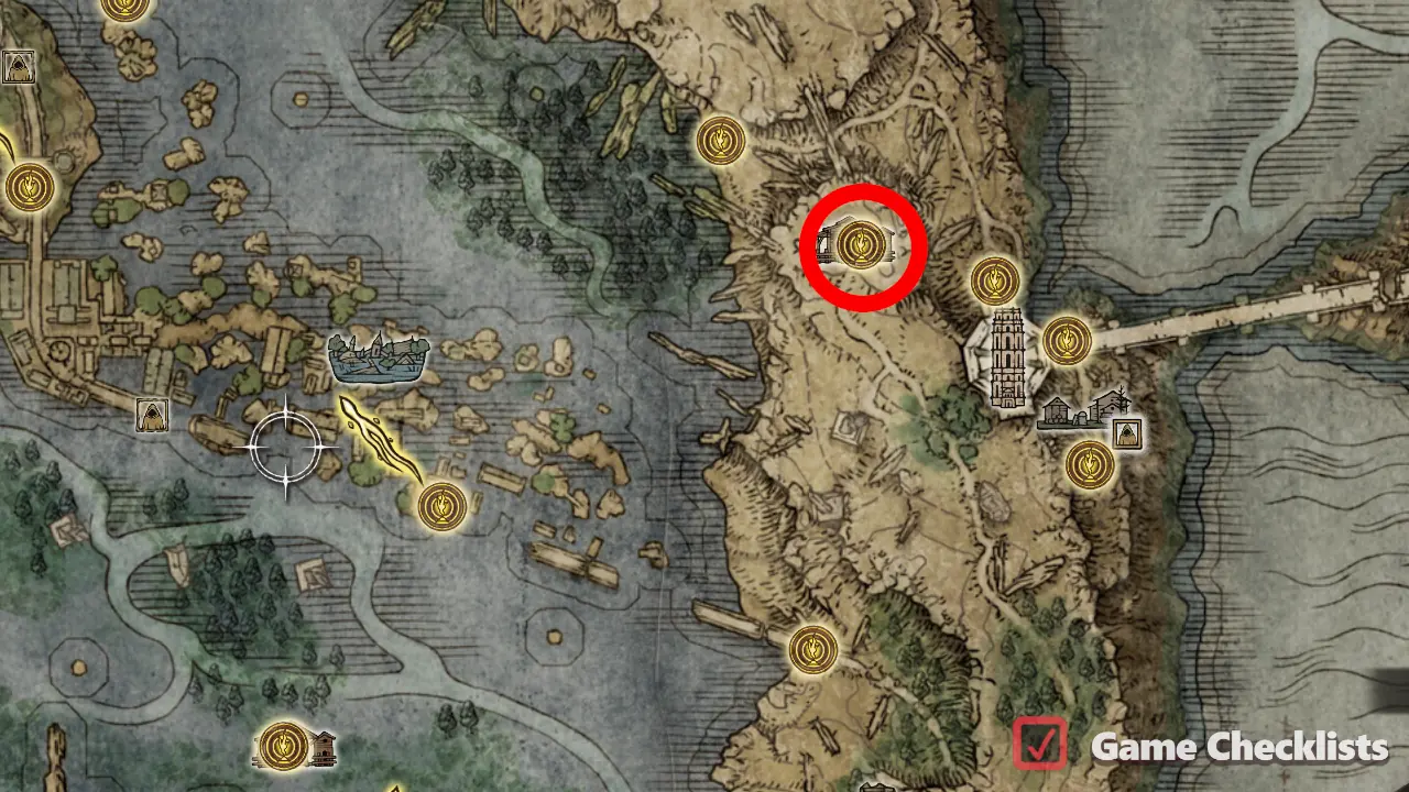 Artist's Shack (Liurnia) location