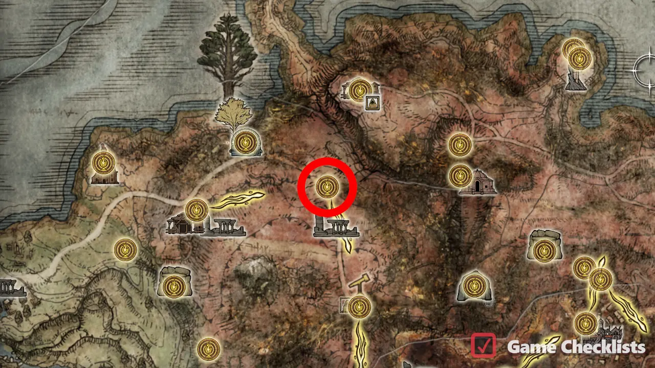 Caelem Ruins location