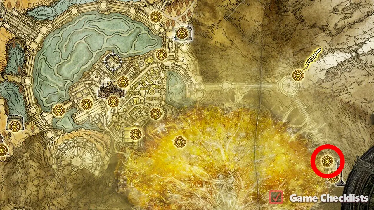 Divine Tower of East Altus: Gate location