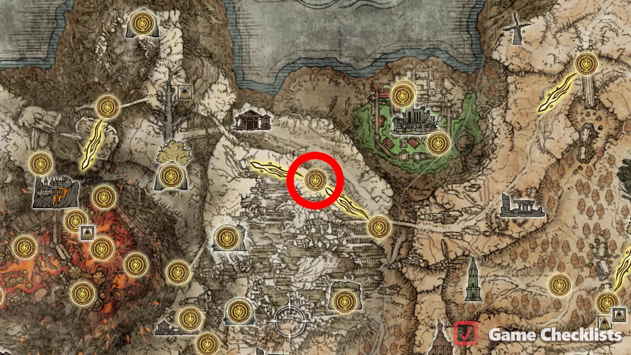 First Mt. Gelmir Campsite location