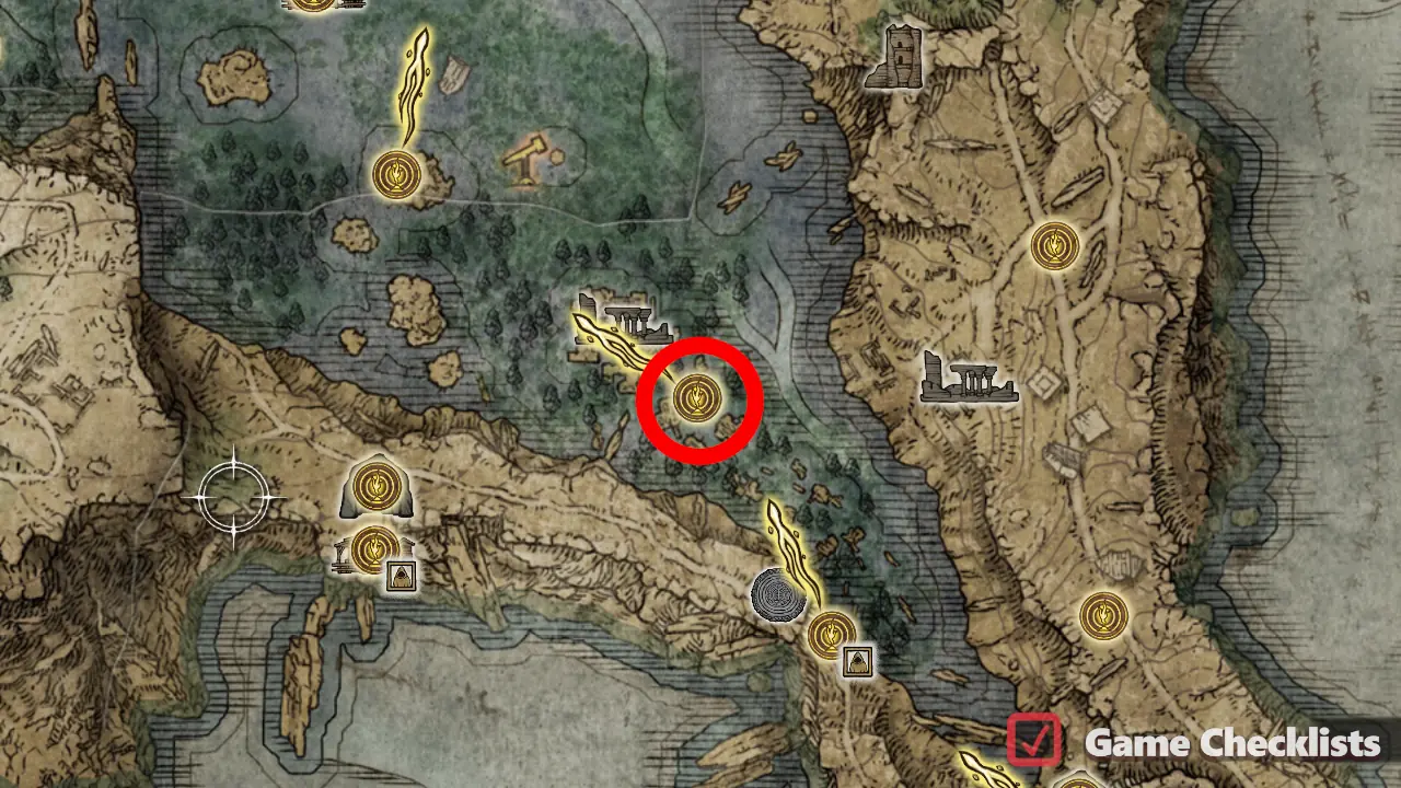 Laskyar Ruins location