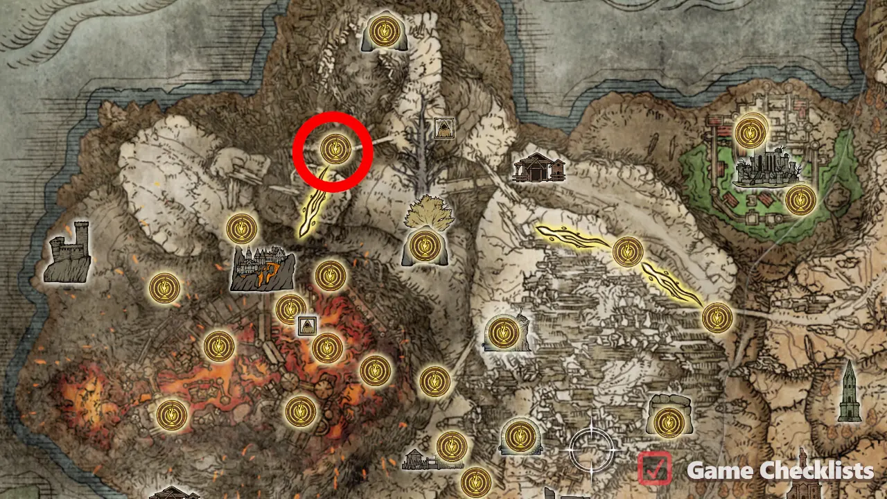 Ninth Mt. Gelmir Campsite location