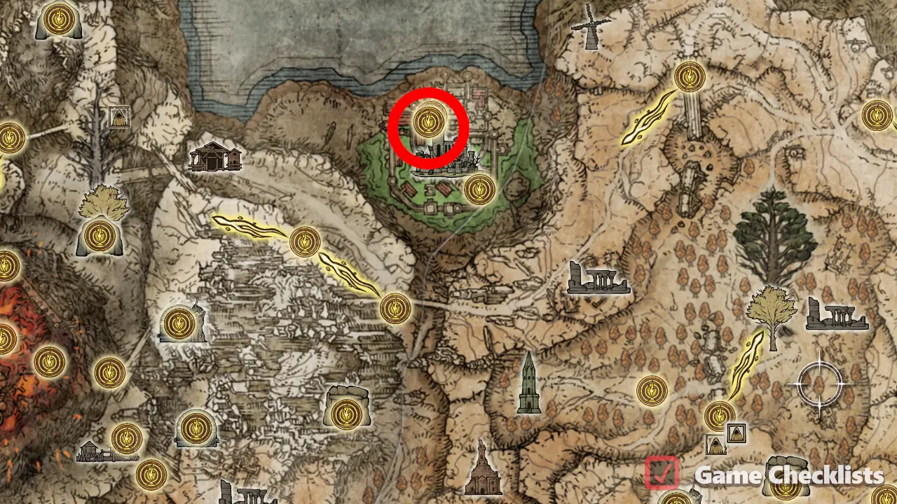 Shaded Castle Inner Gate location