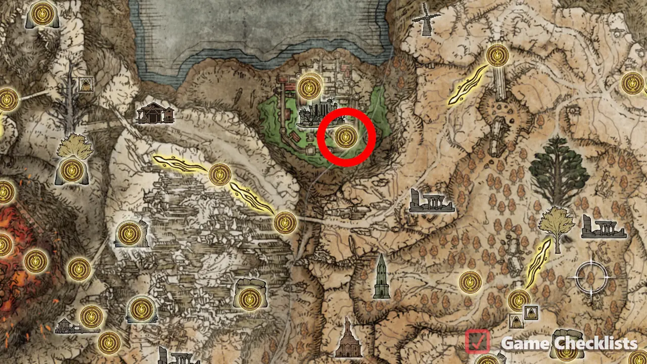 Shaded Castle Ramparts location