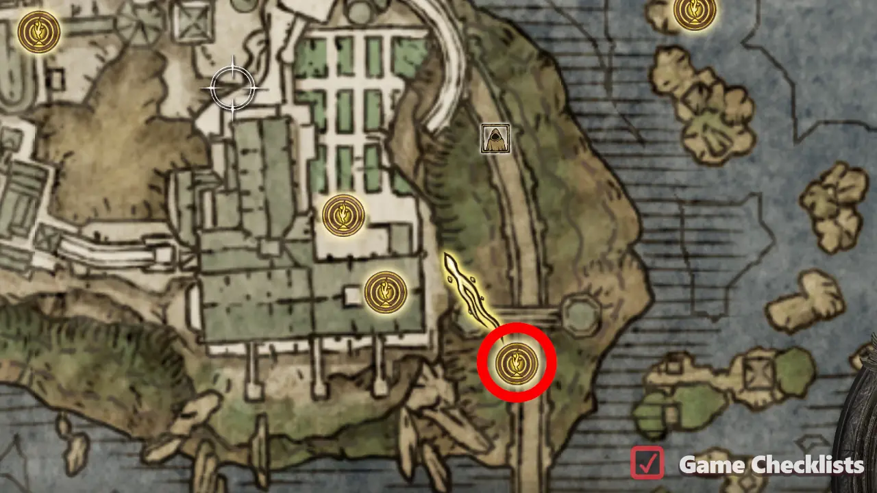 South Raya Lucaria Gate location