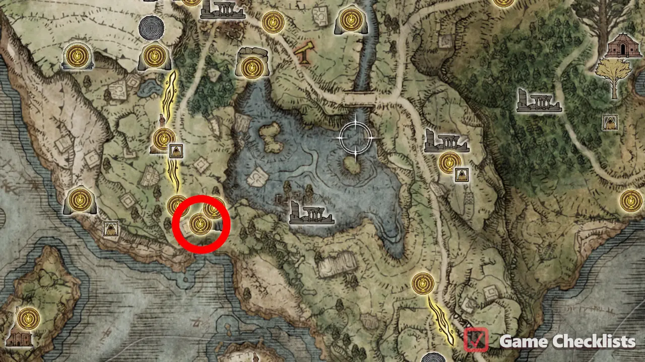 Ulcerated Tree Spirit (Limgrave) location