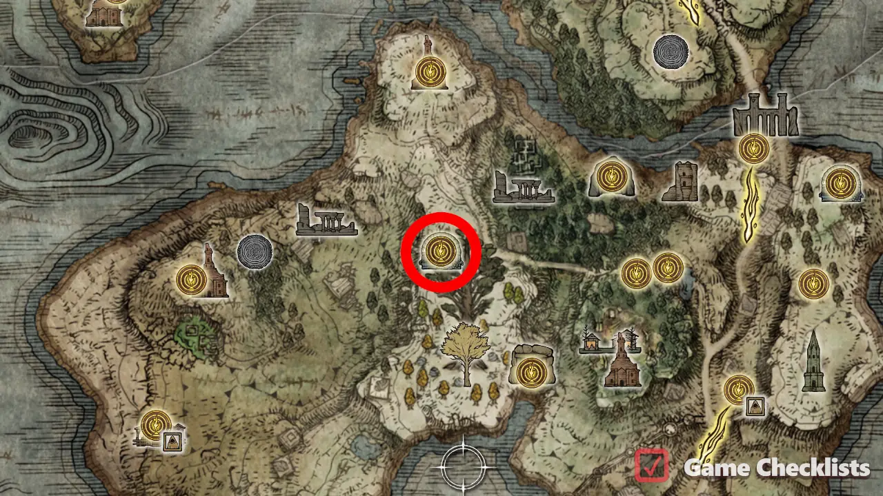 Cemetery Shade (Weeping Peninsula) location