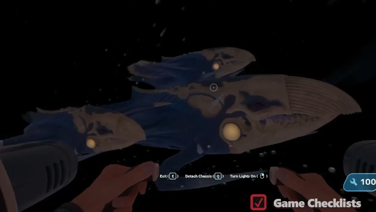 Shiver Male attached to a Shiver Leviathan in Subnautica 2
