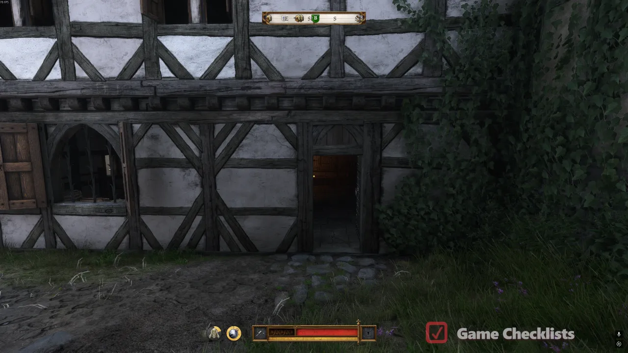 Back route and door into the Kuttenberg guild hall