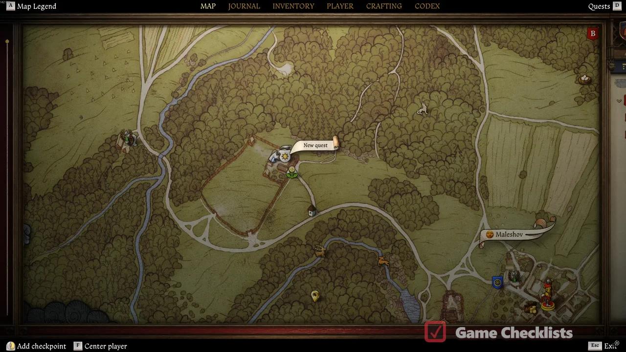 Maleshov map Hashtal stables and Slatchalek inn Attila start