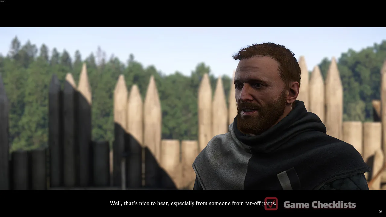 Adjutant Michael greeting Henry at Nebakov Fortress during Back in the Saddle