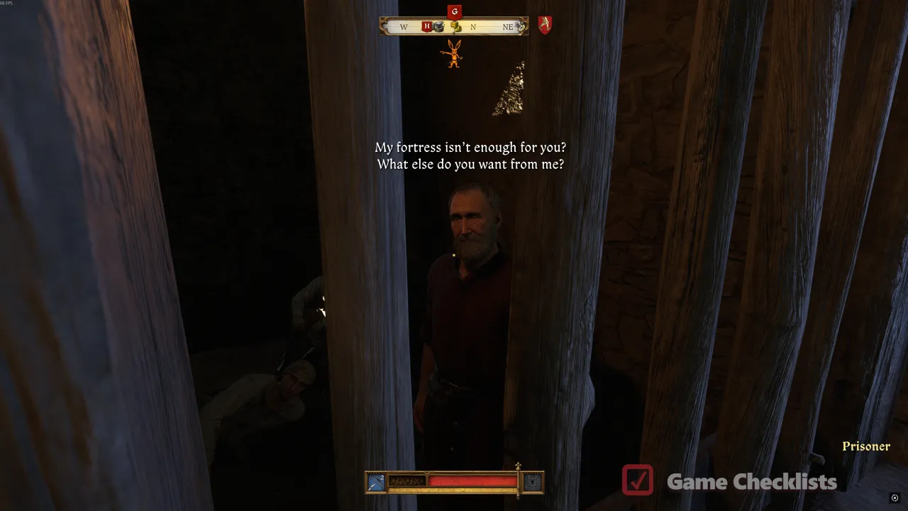 True Lord Nebak as prisoner in Nebakov jail revealing the bandit takeover in Back in the Saddle