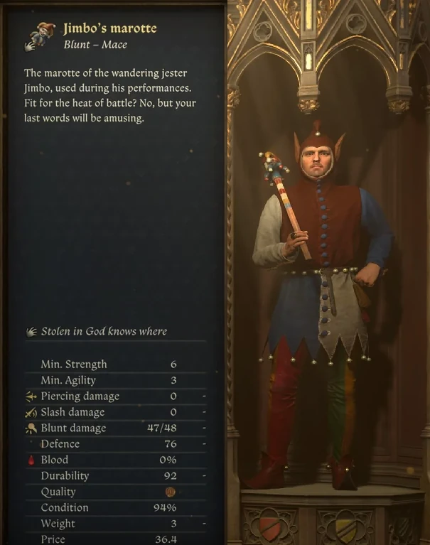 Jimbo's coat and Jimbo's marotte equipment KCD2 Balatro update
