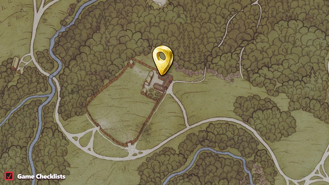 Map location of Blacksmith Sebastian on Groom Hashtal horse farm west of Maleshov