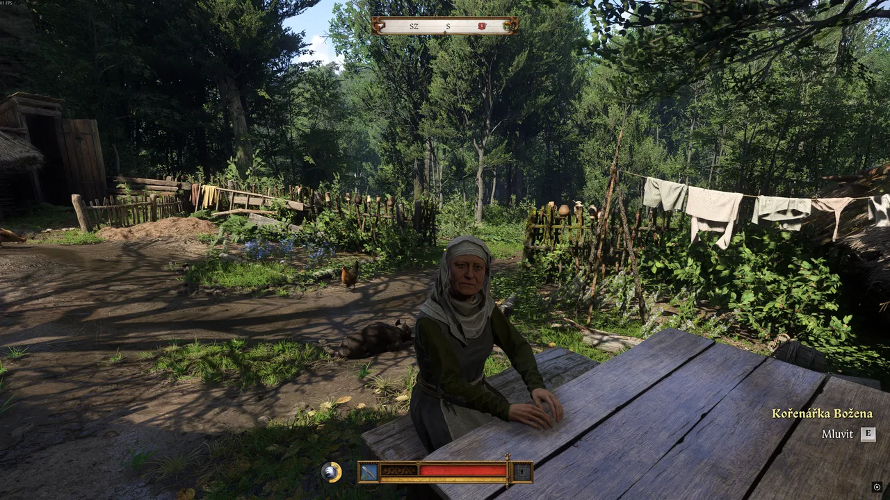 kcd2-bozhena: Bozhena at her hut explaining Marika's flight to Apollonia in Miri Fajta