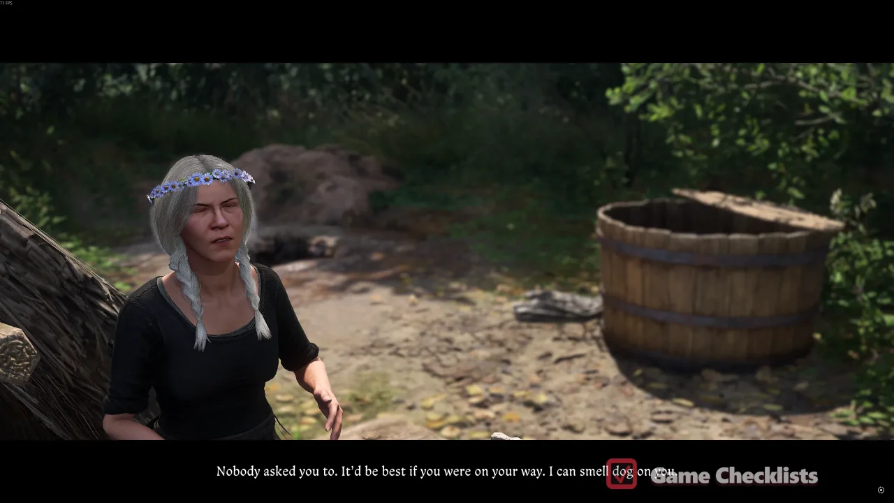 Cat Woman after confronting her about the burnt down house