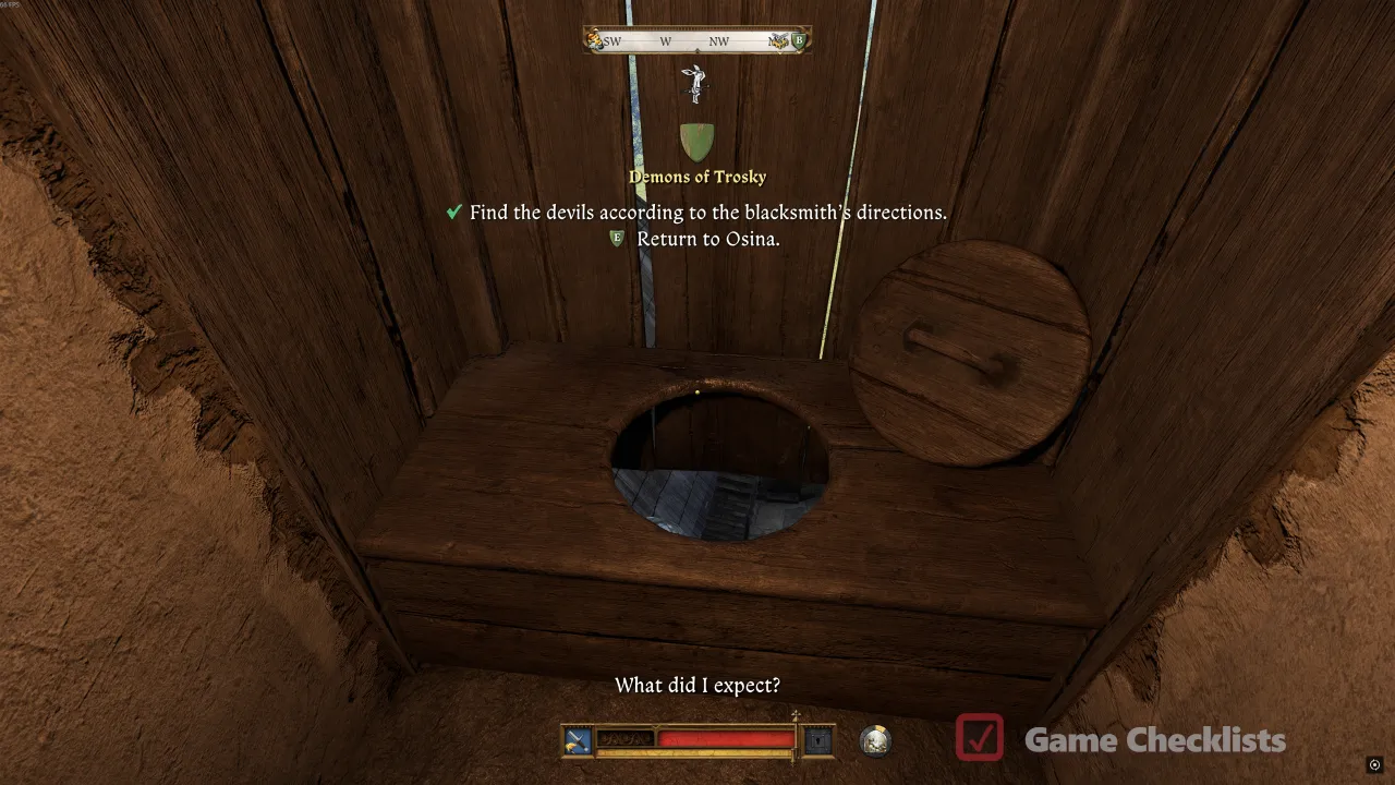 Demons of Trosky latrine false lead in Trosky Castle