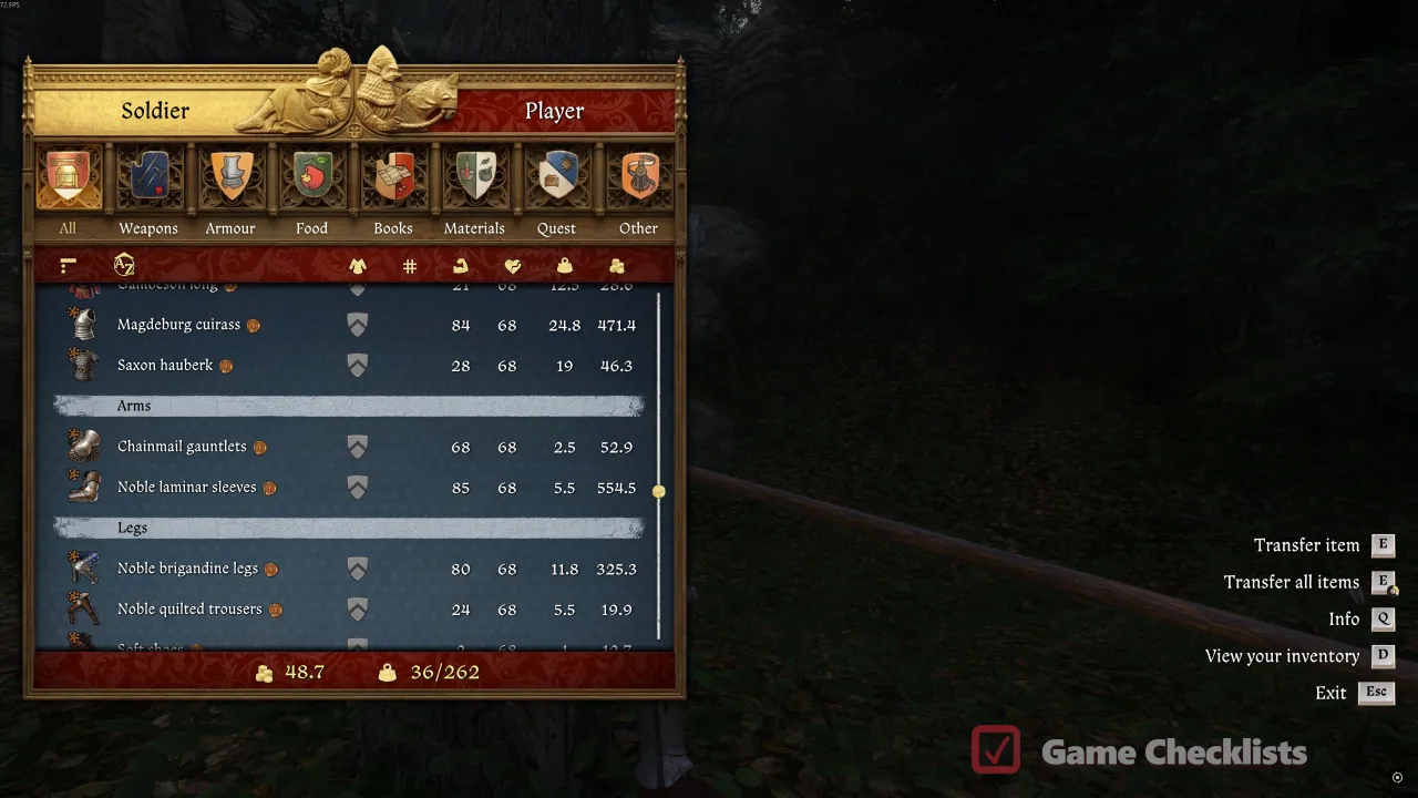 Gear on a soldier near looters in Divine Messenger