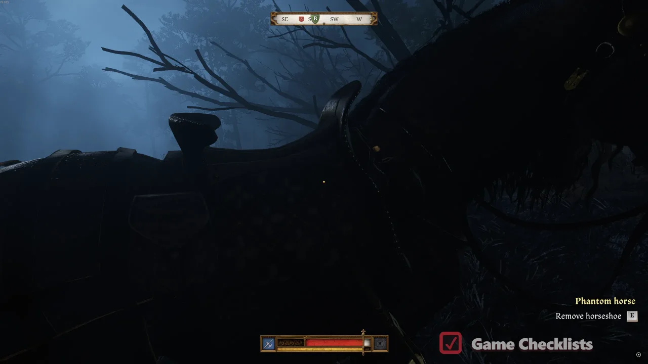 Pulling the ghostly horseshoe from Phantom Horse