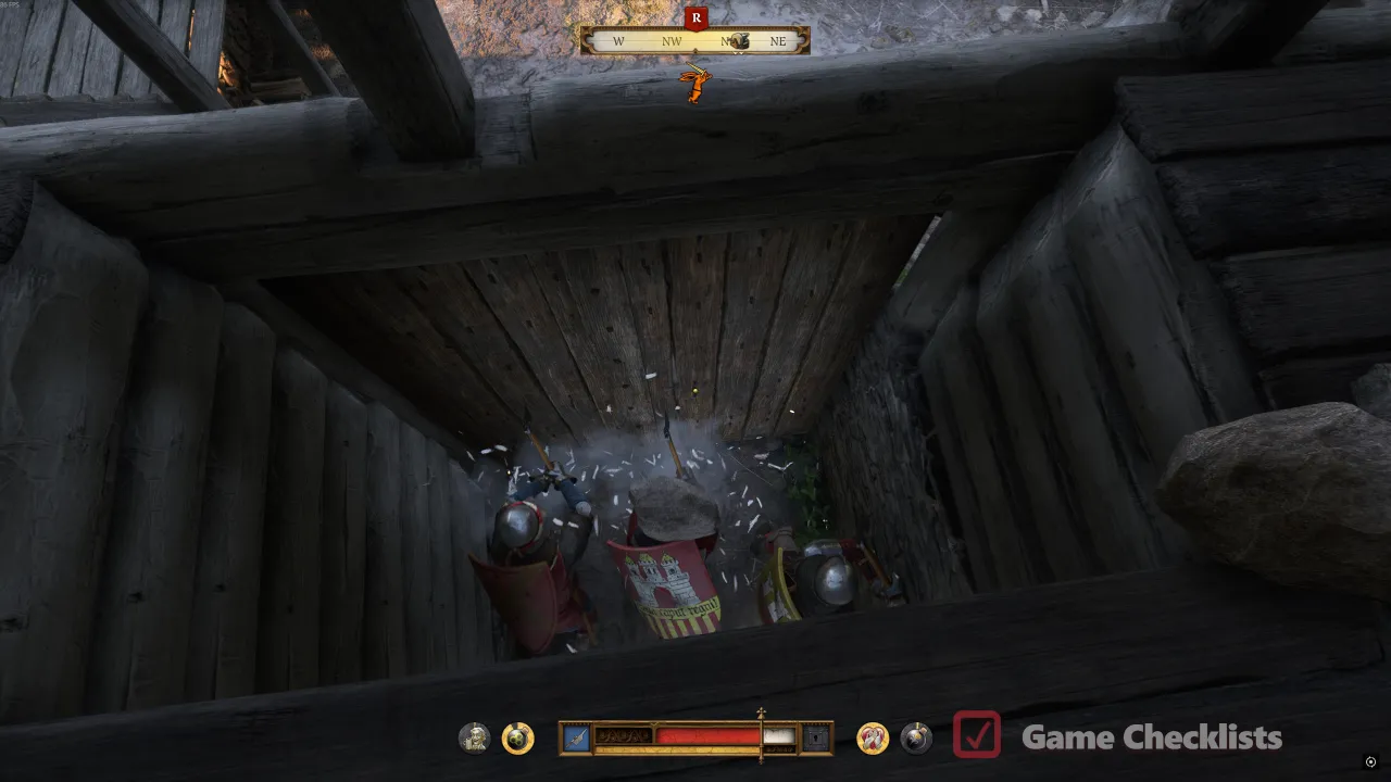 Dropping stone on attackers Rock and Stone The Finger of God