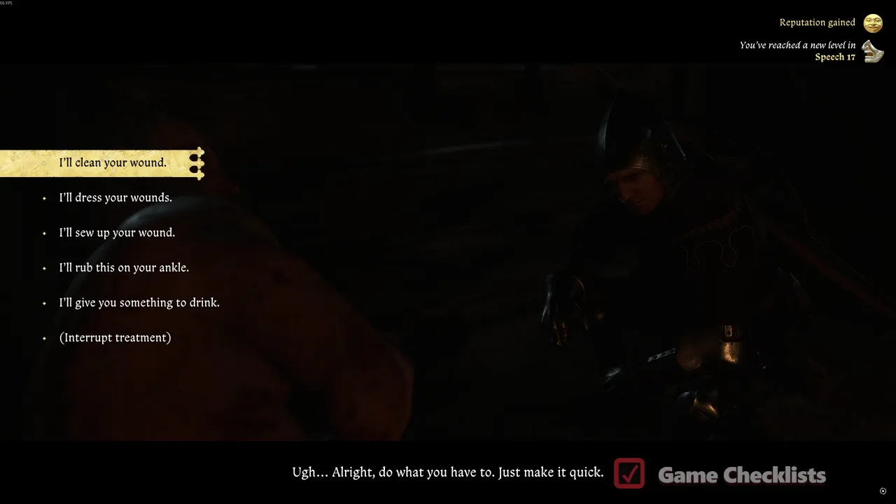Treating Zwerk for Klara in The Finger of God