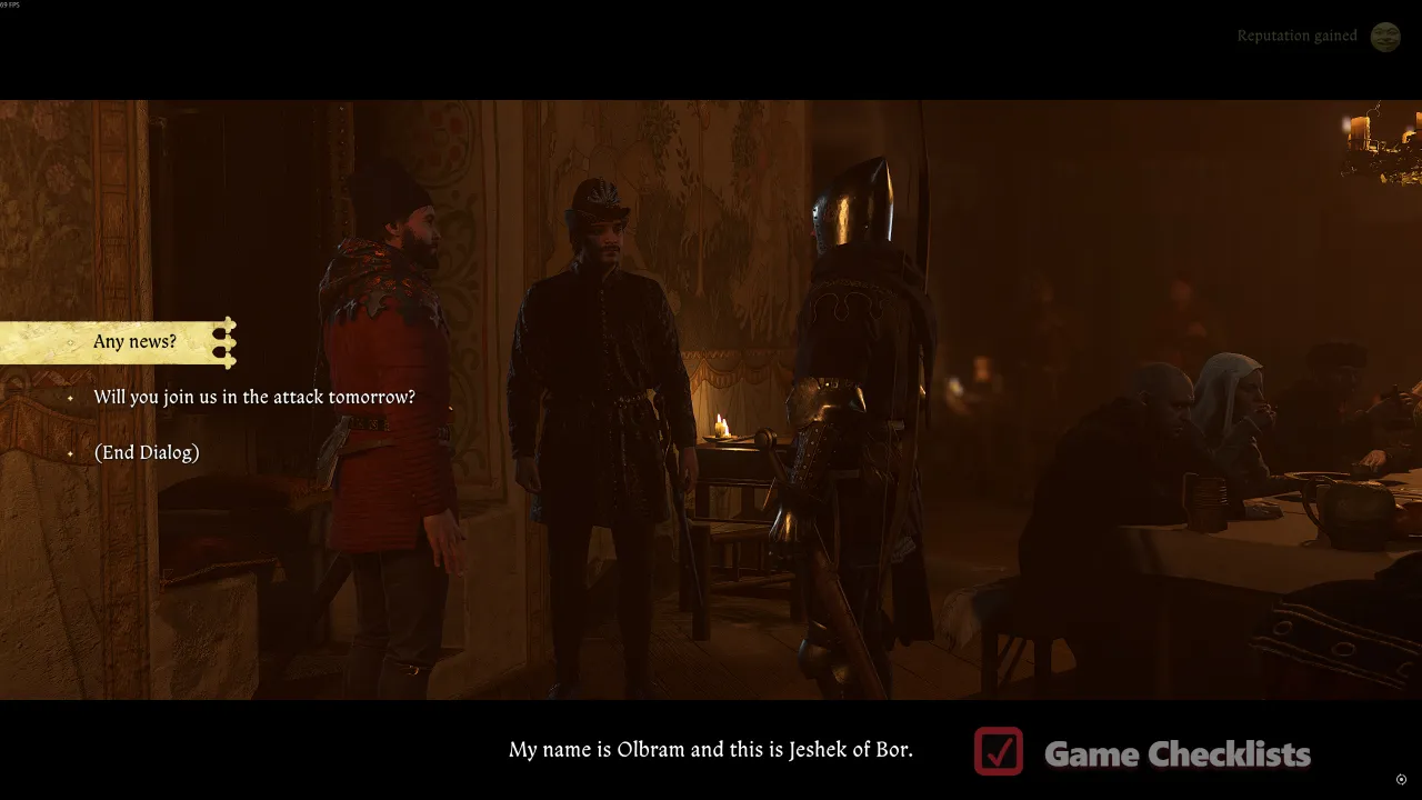 Knights Olbram and Bor at For Victory! feast