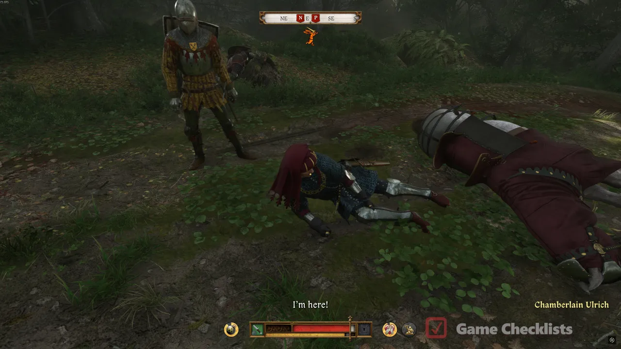 Ulrich pinned under horse For Victory! ambush