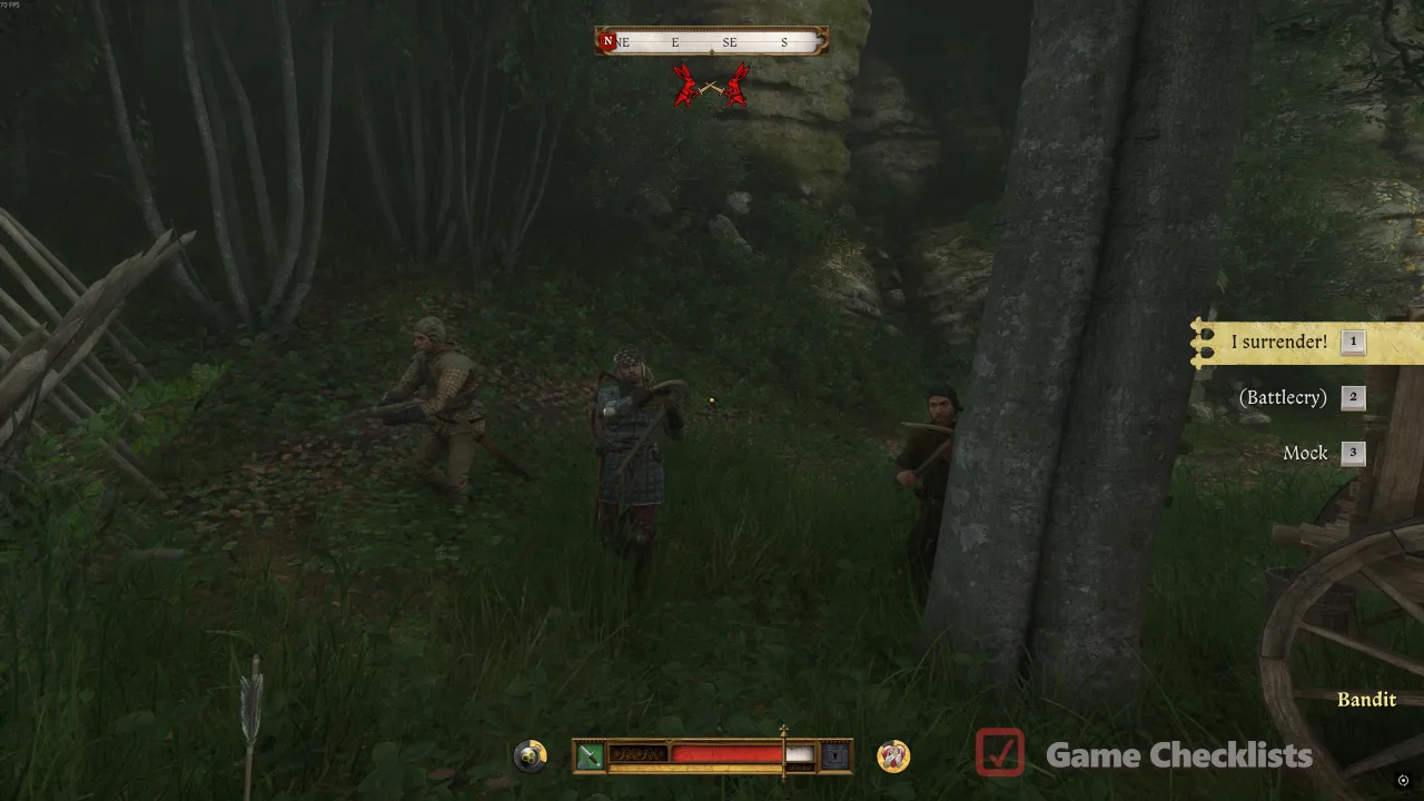 Bandit melee during For Victory! ambush