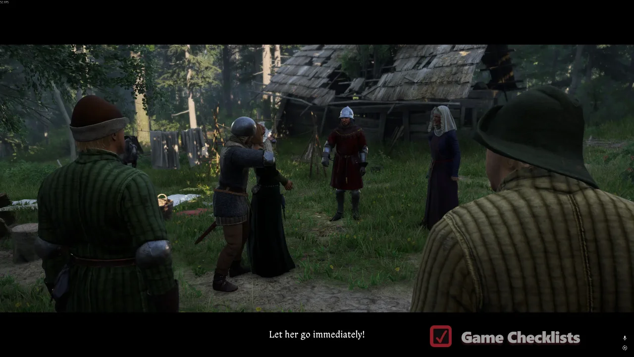 Hanka holding Vendula hostage at Huntsman's Lodge
