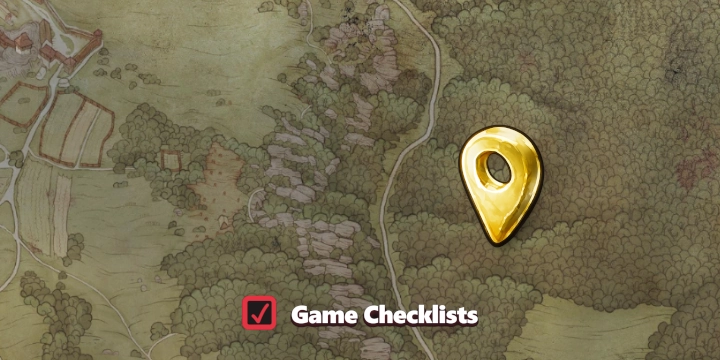 Map screenshot of Abandoned Camp area